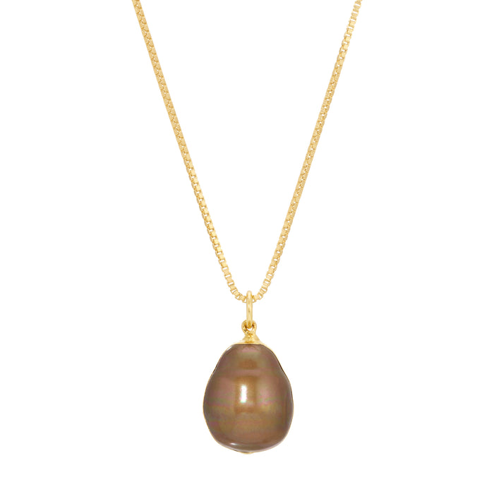 The Pearl Necklace - Caramel from Erin Fader Jewelry