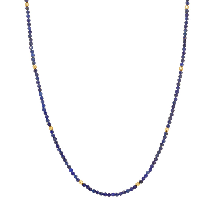 Lapis Gemstone Beaded Choker by Erin Fader Jewelry