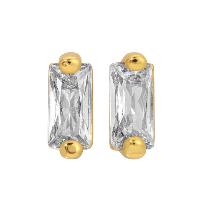Micro Baguette Studs from Erin Fader Jewelry