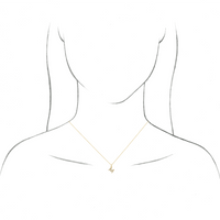 Natural Diamond Initial Necklace - 14K Yellow from Erin Fader Jewelry