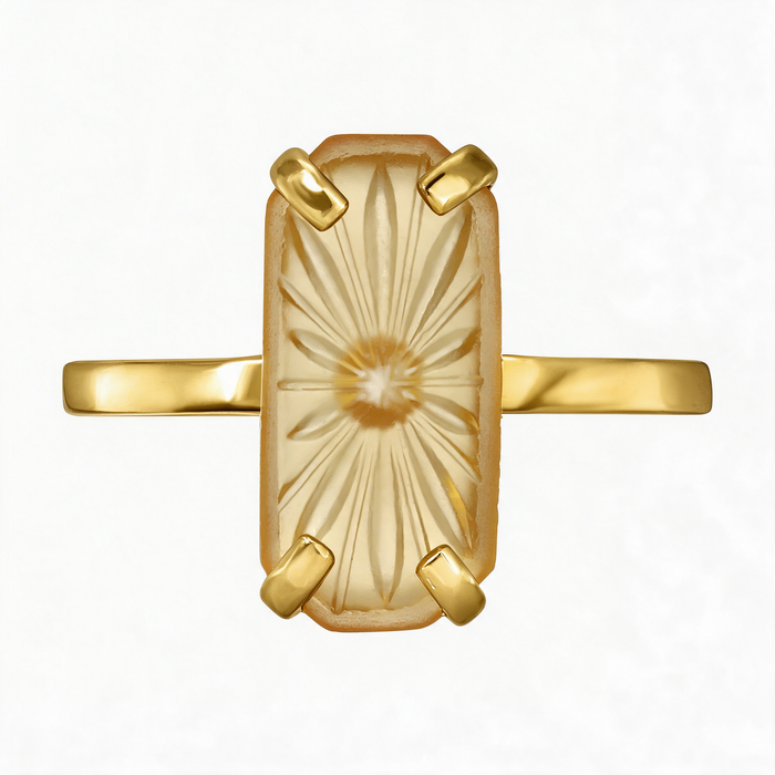 Deco Dreams Topaz Vintage Ring by Erin Fader Jewelry 