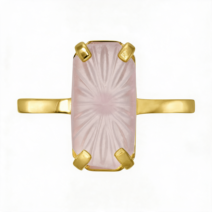 Deco Dreams Pink Vintage Ring by Erin Fader Jewelry