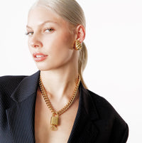 Vintage Louis Vuitton Lock Necklace by Erin Fader Jewelry