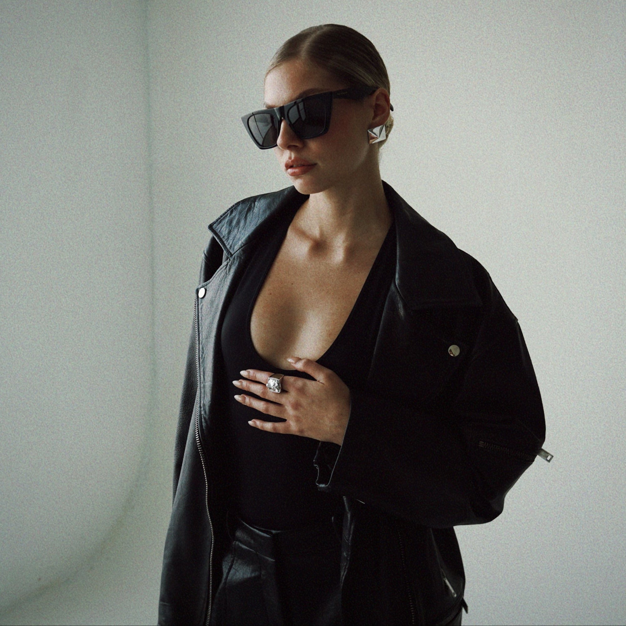 Pyramid Studs - Silver Grande by Erin Fader Jewelry