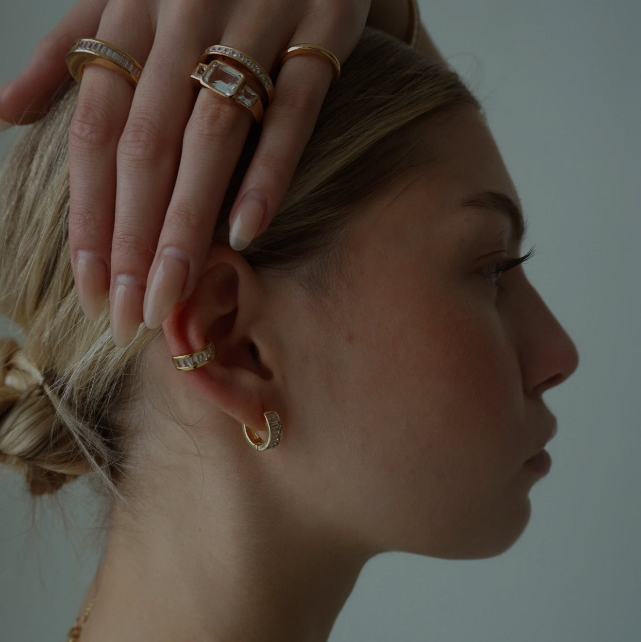 Forever Huggie Hoops from Erin Fader Jewelry