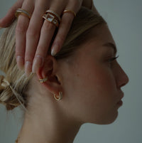 Forever Huggie Hoops from Erin Fader Jewelry