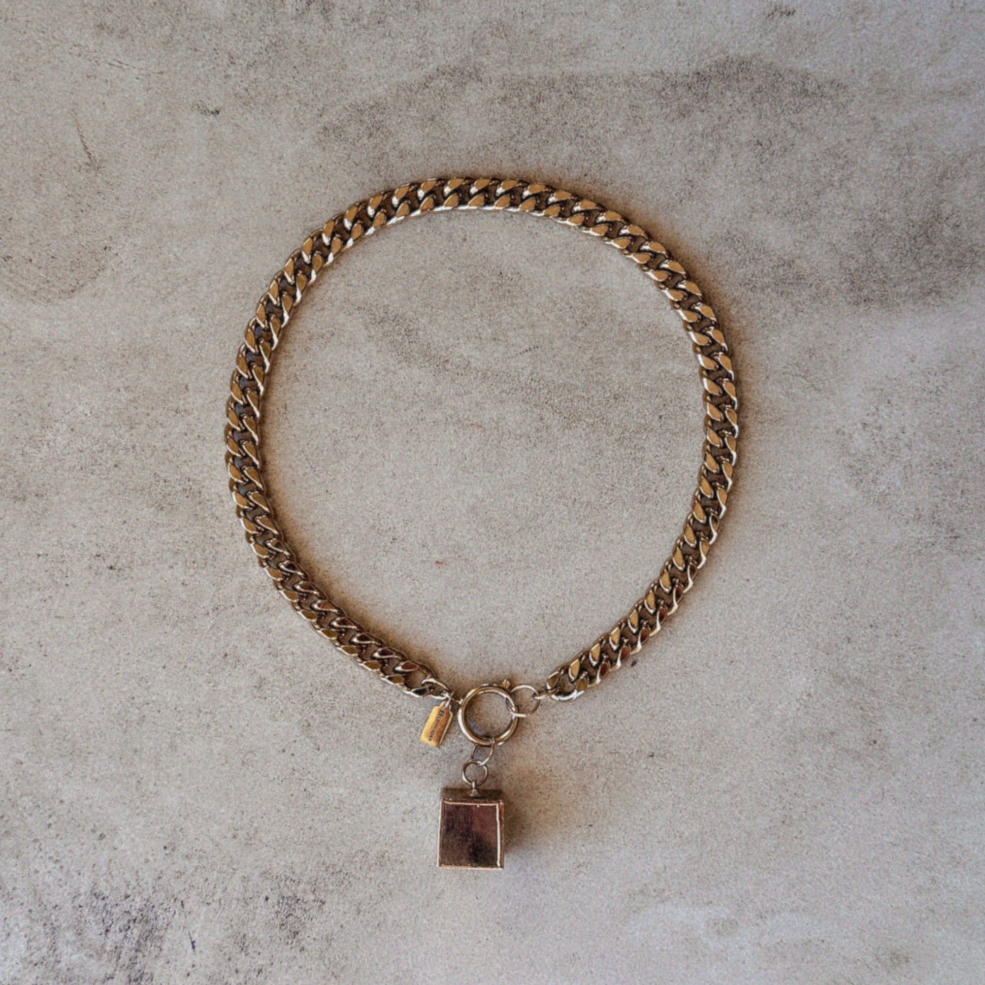 Valor Chain Necklace with The Pyrite Charm by Erin Fader Jewelry