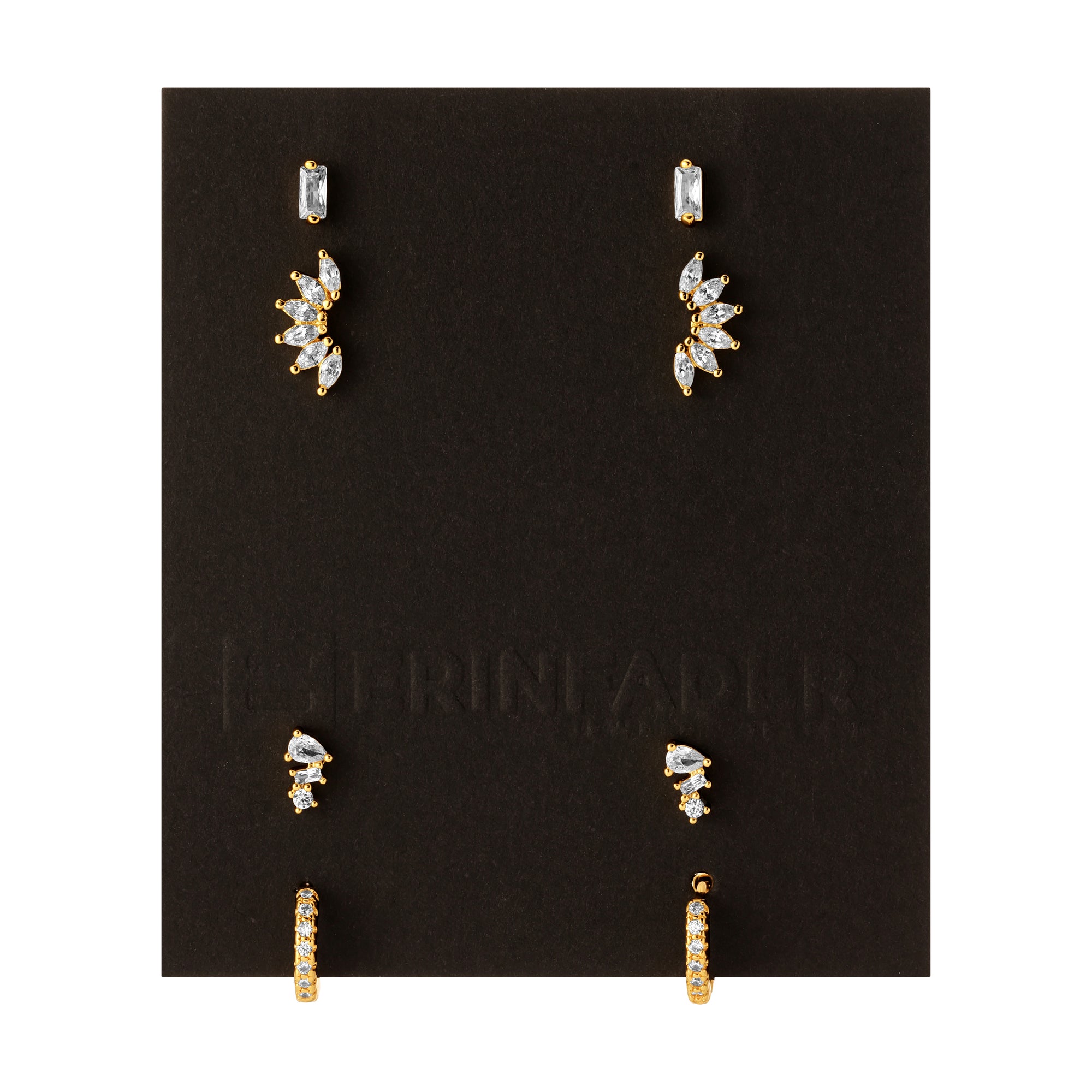 Quartet CZ Earring Set from Erin Fader Jewelry