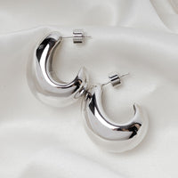 Renaissance Hoops - Silver Medium by Erin Fader Jewelry