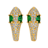 Serpent Huggie Hoops from Erin Fader Jewelry