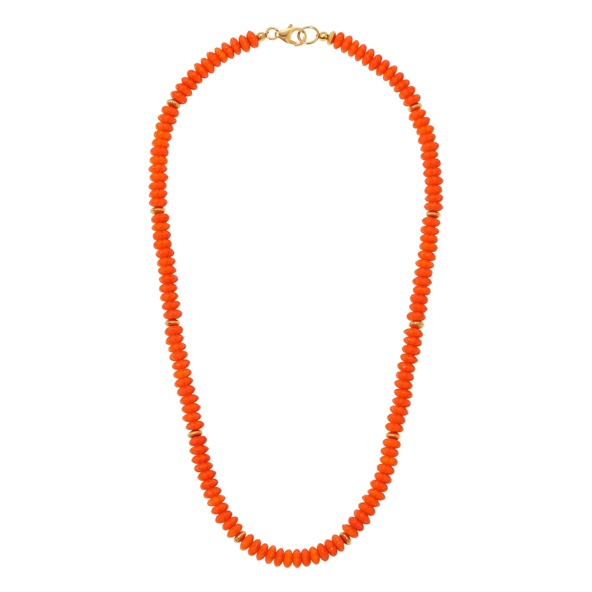Vintage Flower Child Necklace - Orange by Erin Fader Jewelry