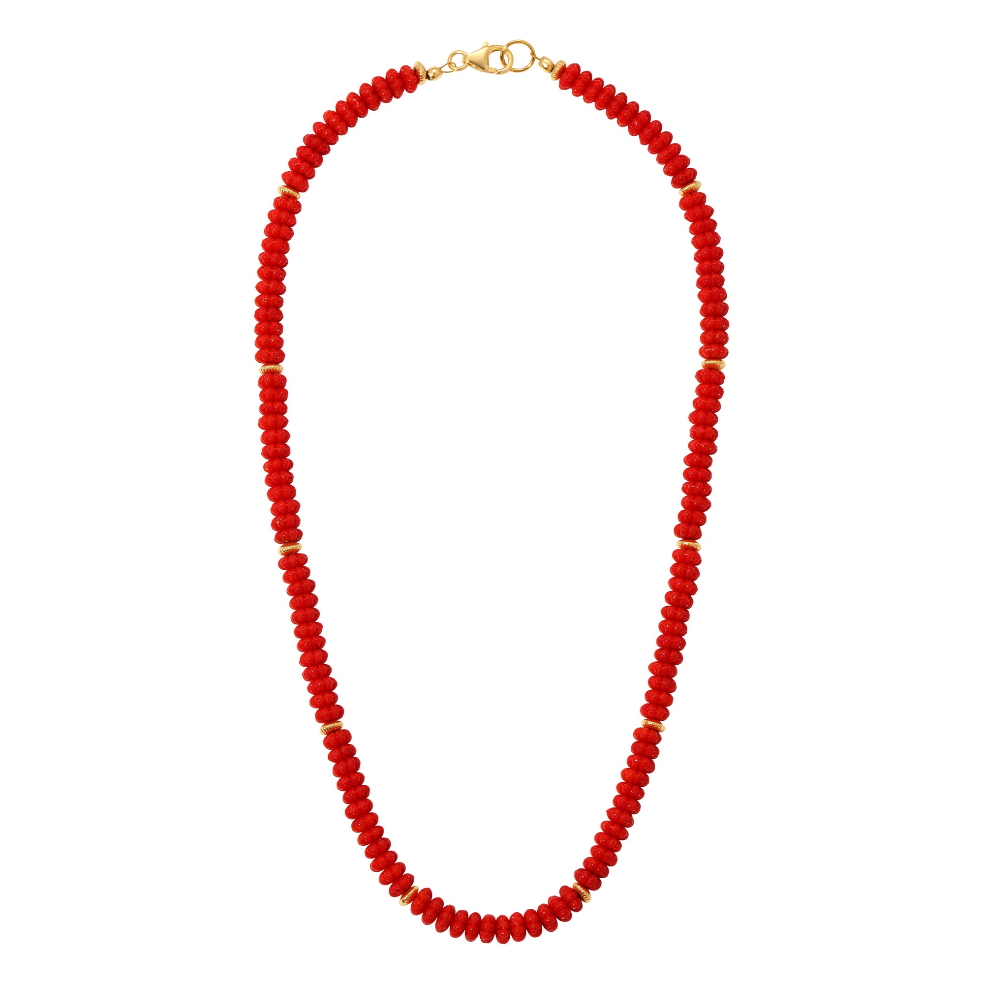Vintage Flower Child Necklace - Red by Erin Fader Jewelry