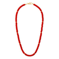 Vintage Flower Child Necklace - Red by Erin Fader Jewelry