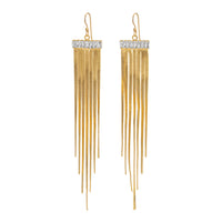 The Amber Fringe Earrings from Erin Fader Jewelry