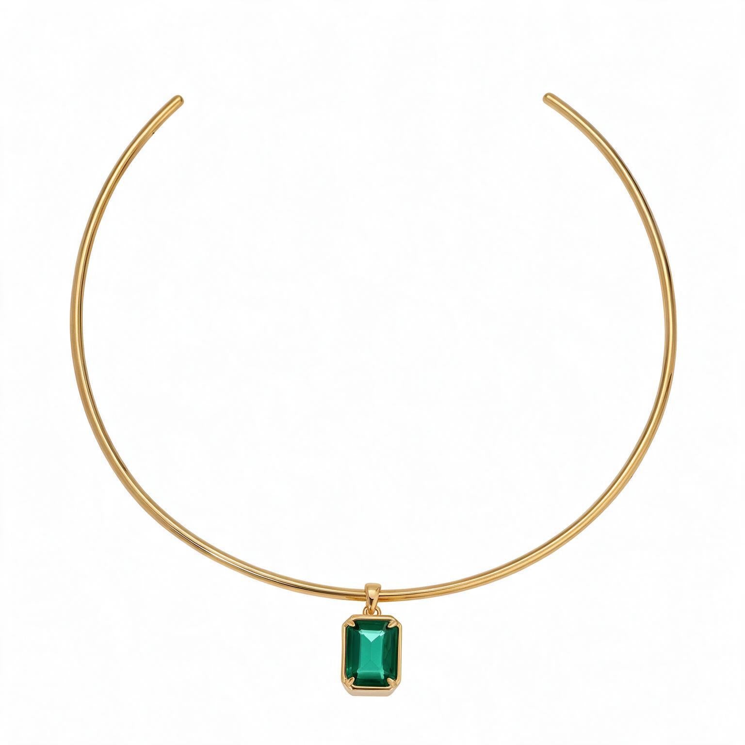 The Halo Collar | Vintage Nora - Emerald by Erin Fader Jewelry