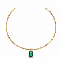 The Halo Collar | Vintage Nora - Emerald by Erin Fader Jewelry