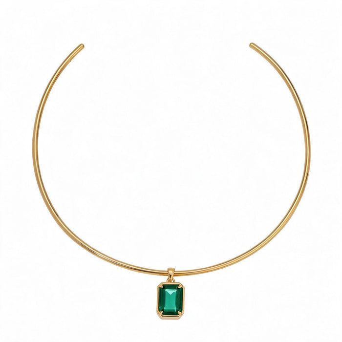 The Halo Collar | Vintage Nora - Emerald by Erin Fader Jewelry