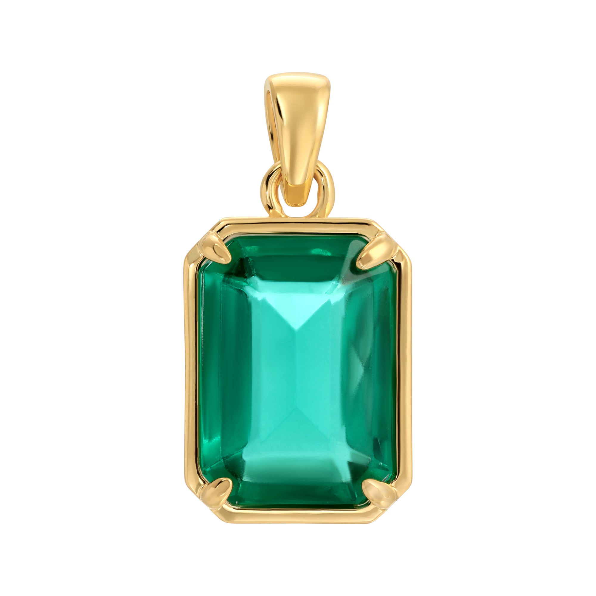 The Nora Pendant - Emerald by Erin Fader Jewelry