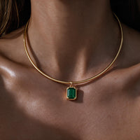 The Halo Collar | Vintage Nora - Emerald by Erin Fader Jewelry