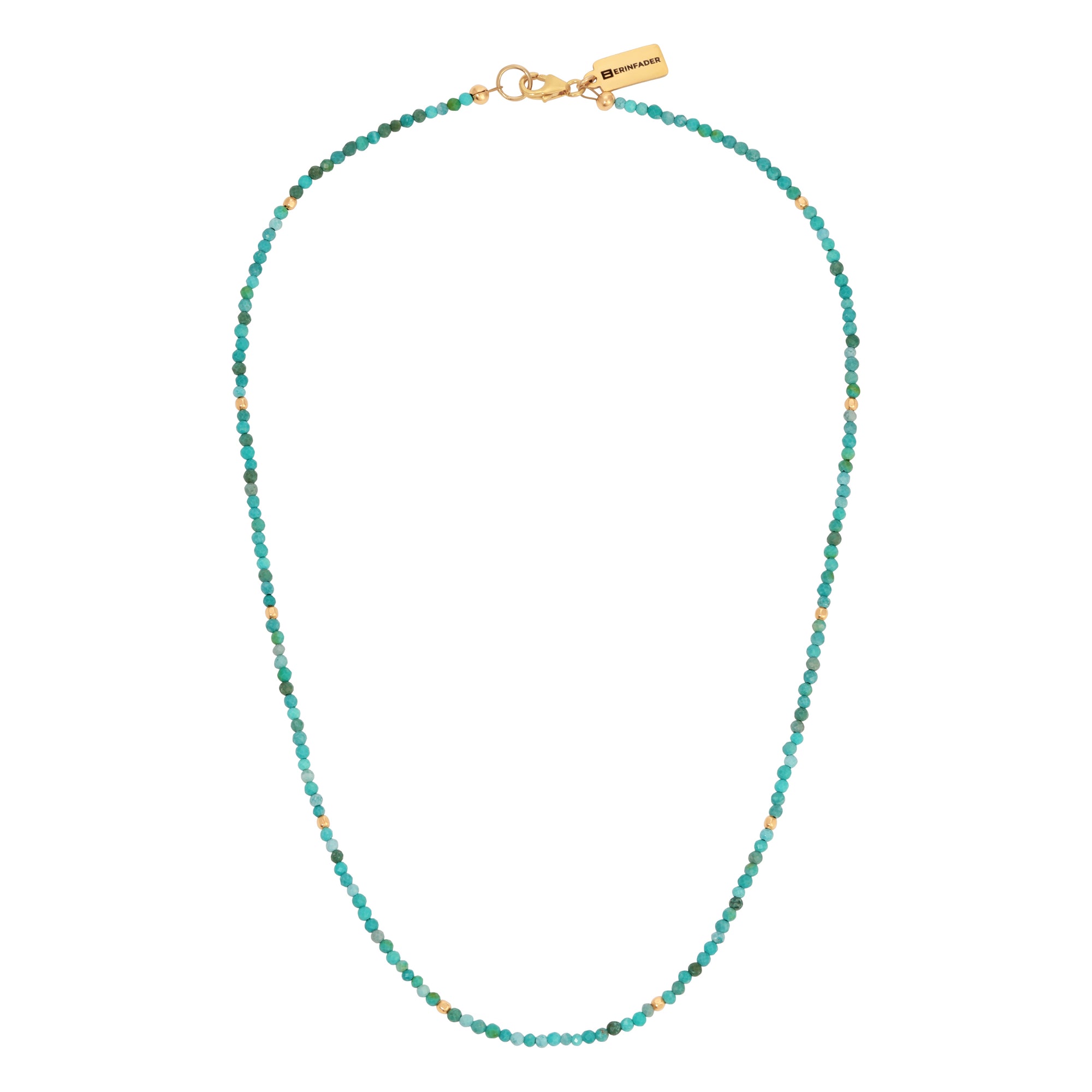 Turquoise Gemstone Beaded Necklace by Erin Fader Jewelry