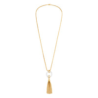 Vintage Crystal Tassel Necklace by Erin Fader Jewelry