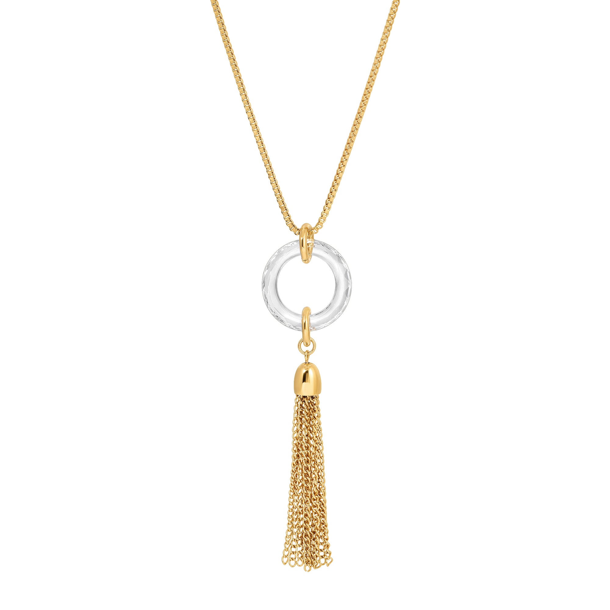 Vintage Crystal Tassel Necklace by Erin Fader Jewelry