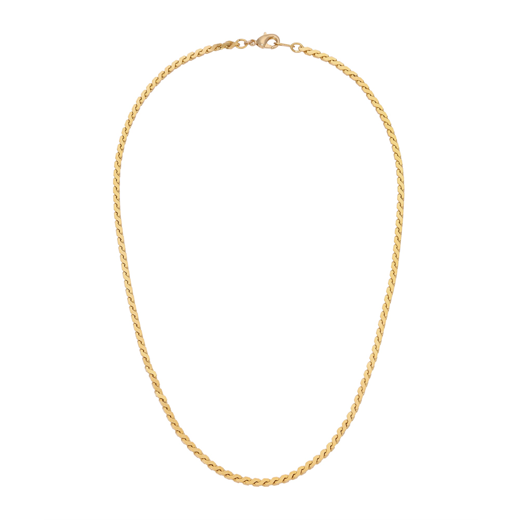 Vintage Deco Wave Necklace - Gold from Erin Fader Jewelry