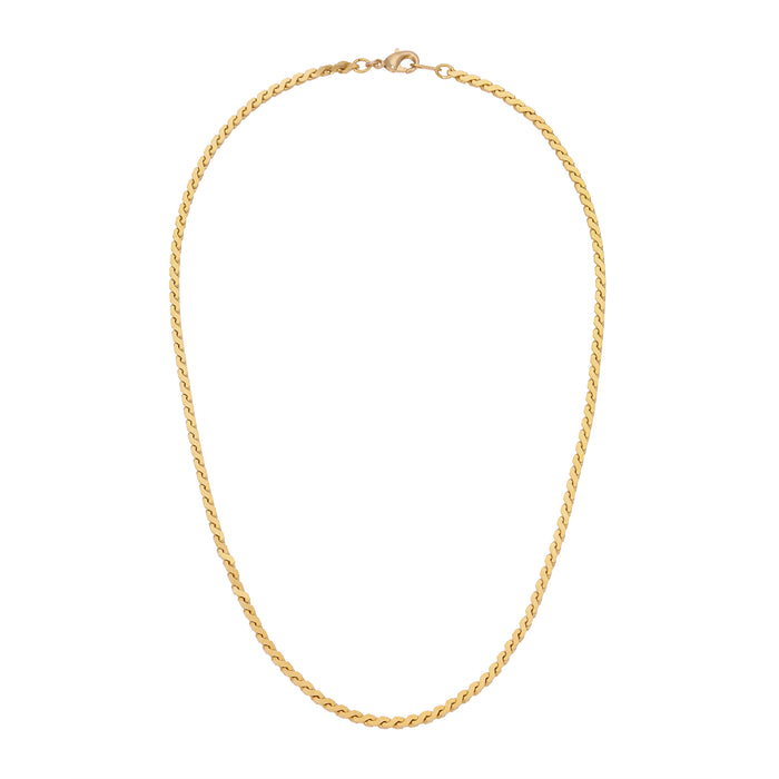 Vintage Deco Wave Necklace - Gold from Erin Fader Jewelry