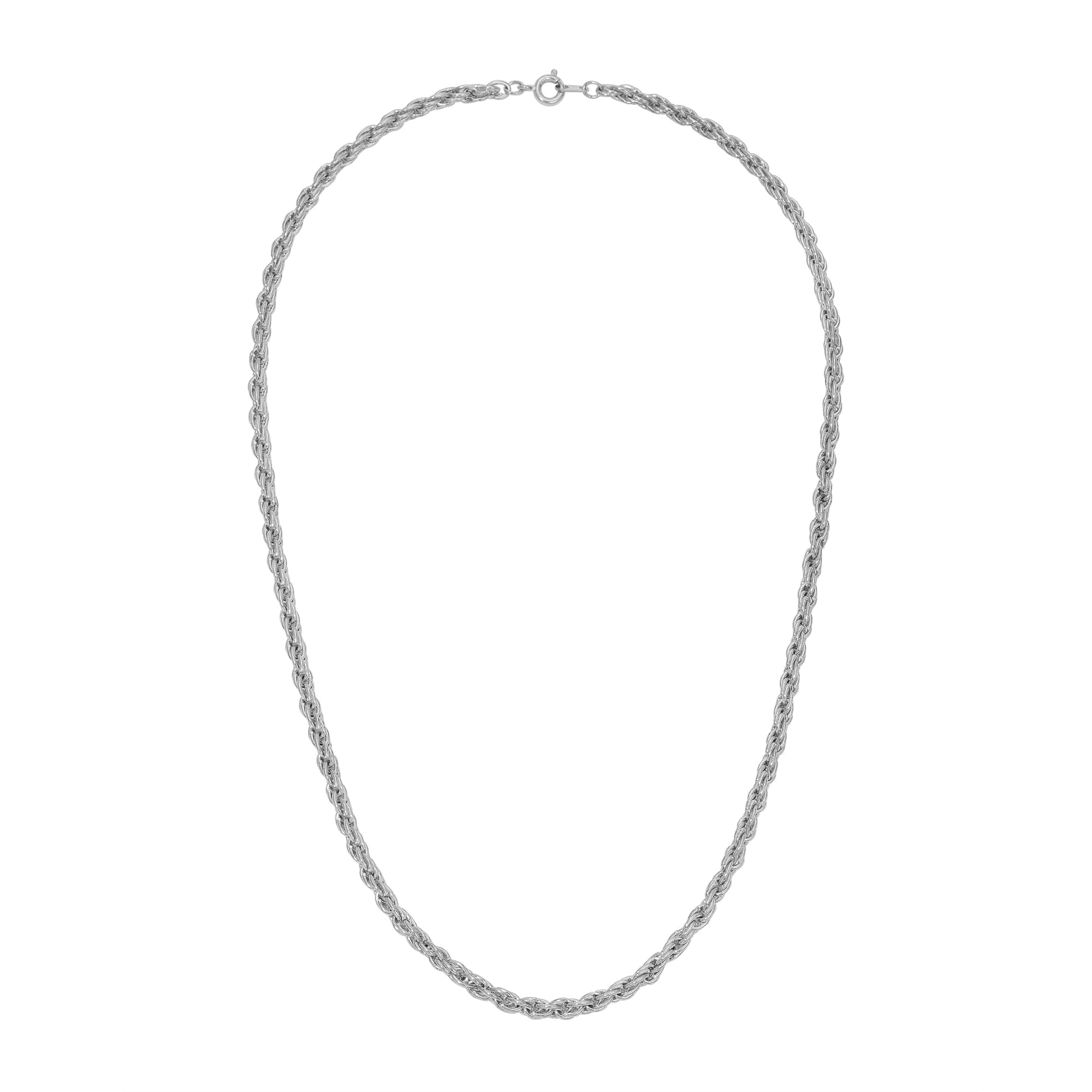 Vintage Rope Chain Necklace - Silver from Erin Fader Jewelry