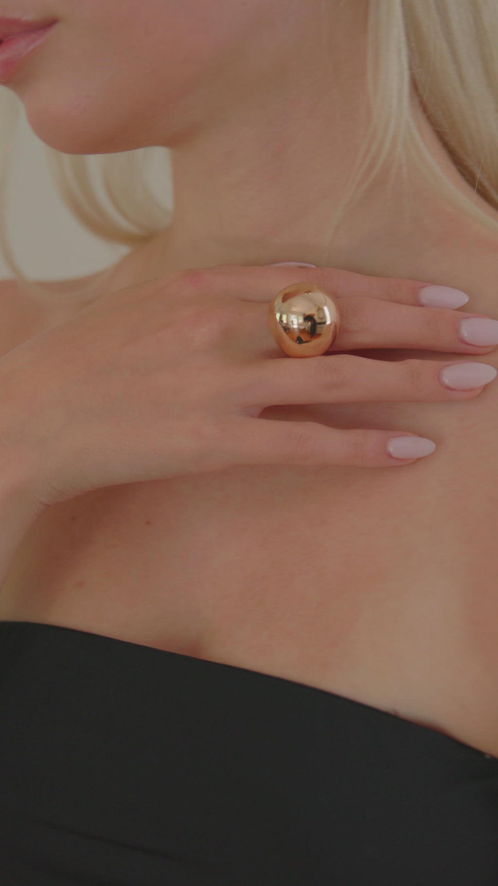 Sphere Ring - Gold Grande by Erin Fader Jewelry