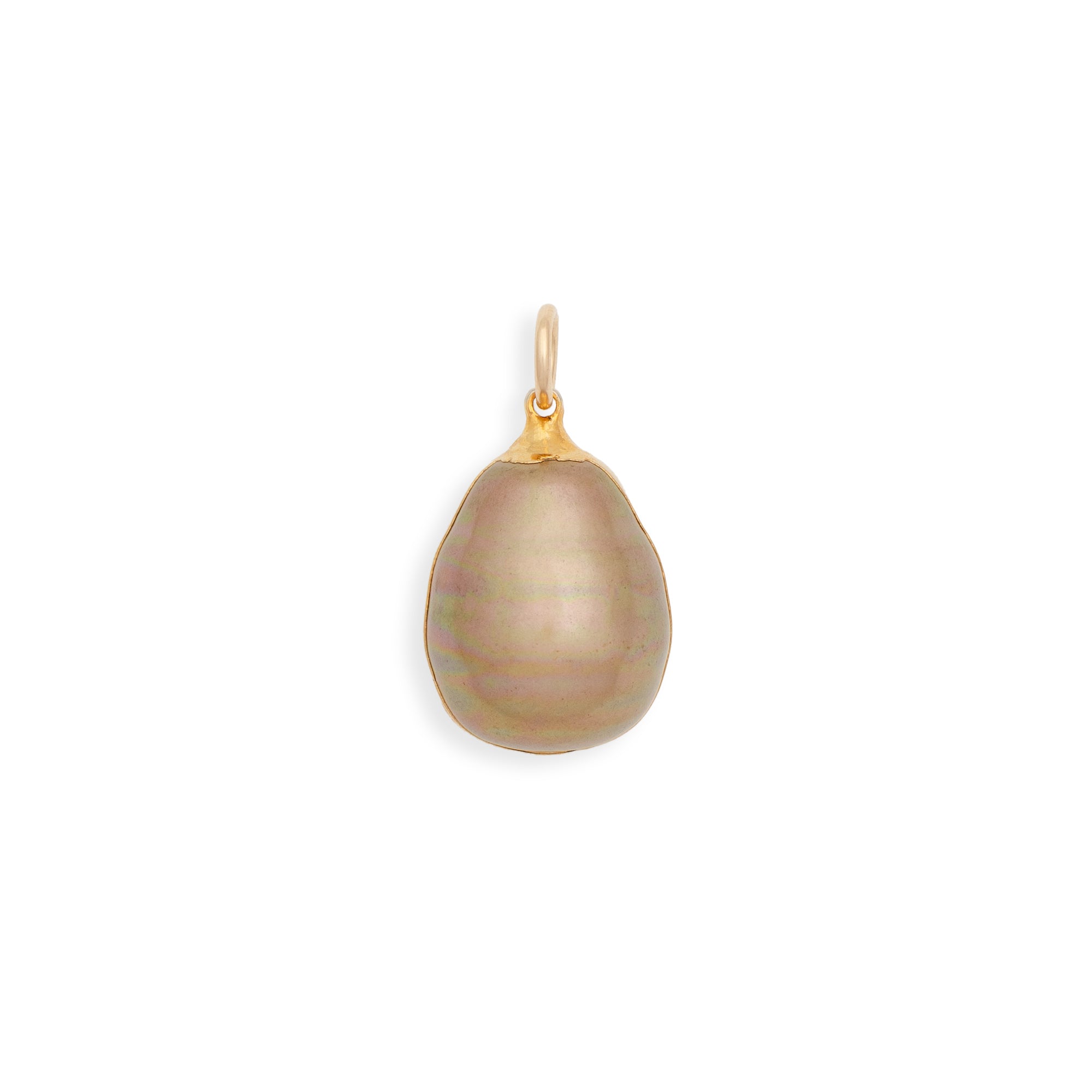 Baroque Pearl Charm - Caramel from Erin Fader Jewelry