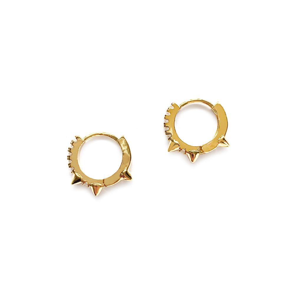 Mini Spike Hoops from Erin Fader Jewelry
