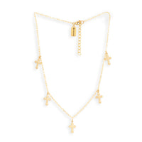 Tiny Crosses Necklace by Erin Fader Jewelry
