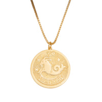 Zodiac Medallion Necklace-Capricorn by Erin Fader Jewelry