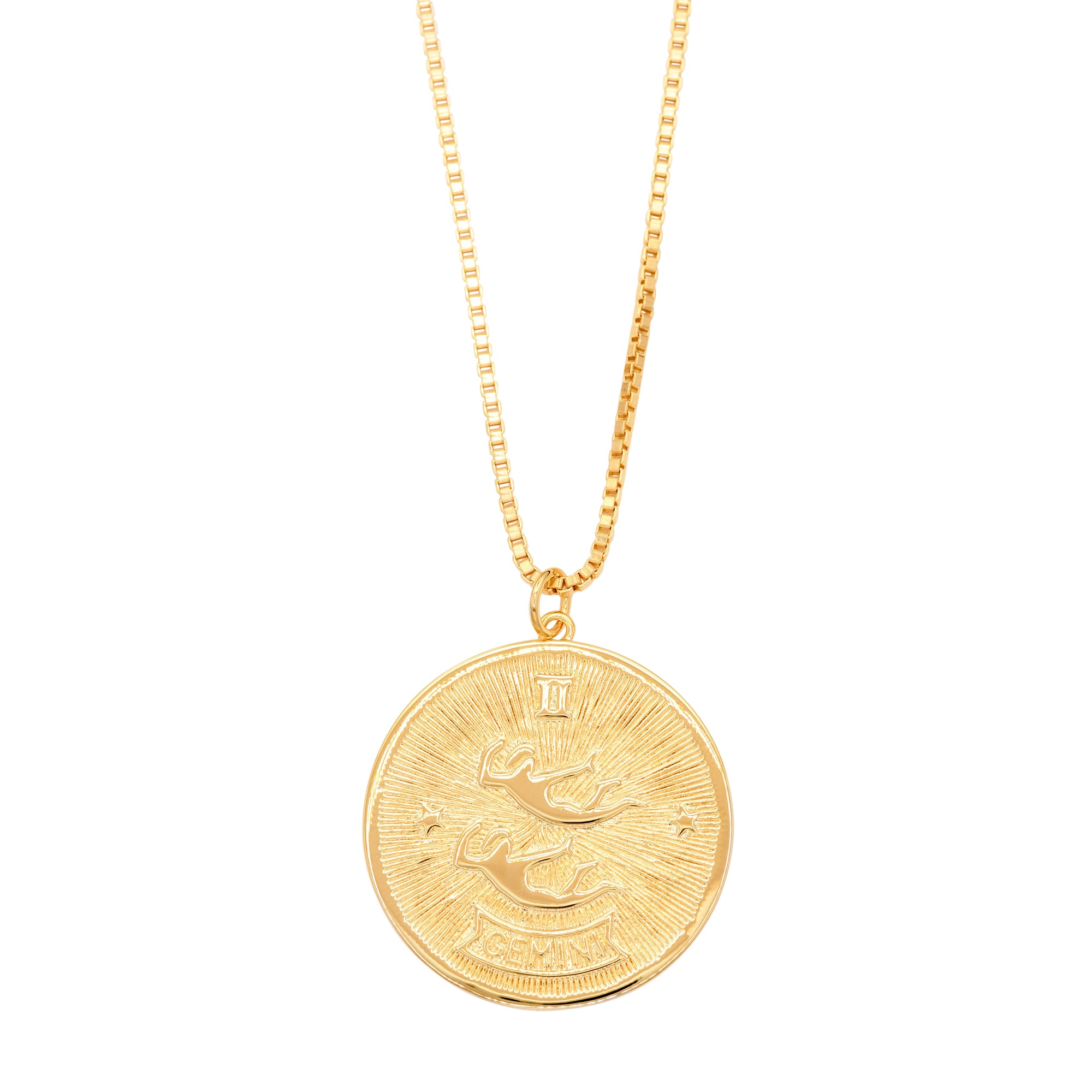 Zodiac Medallion Necklace- Gemini by Erin Fader Jewelry
