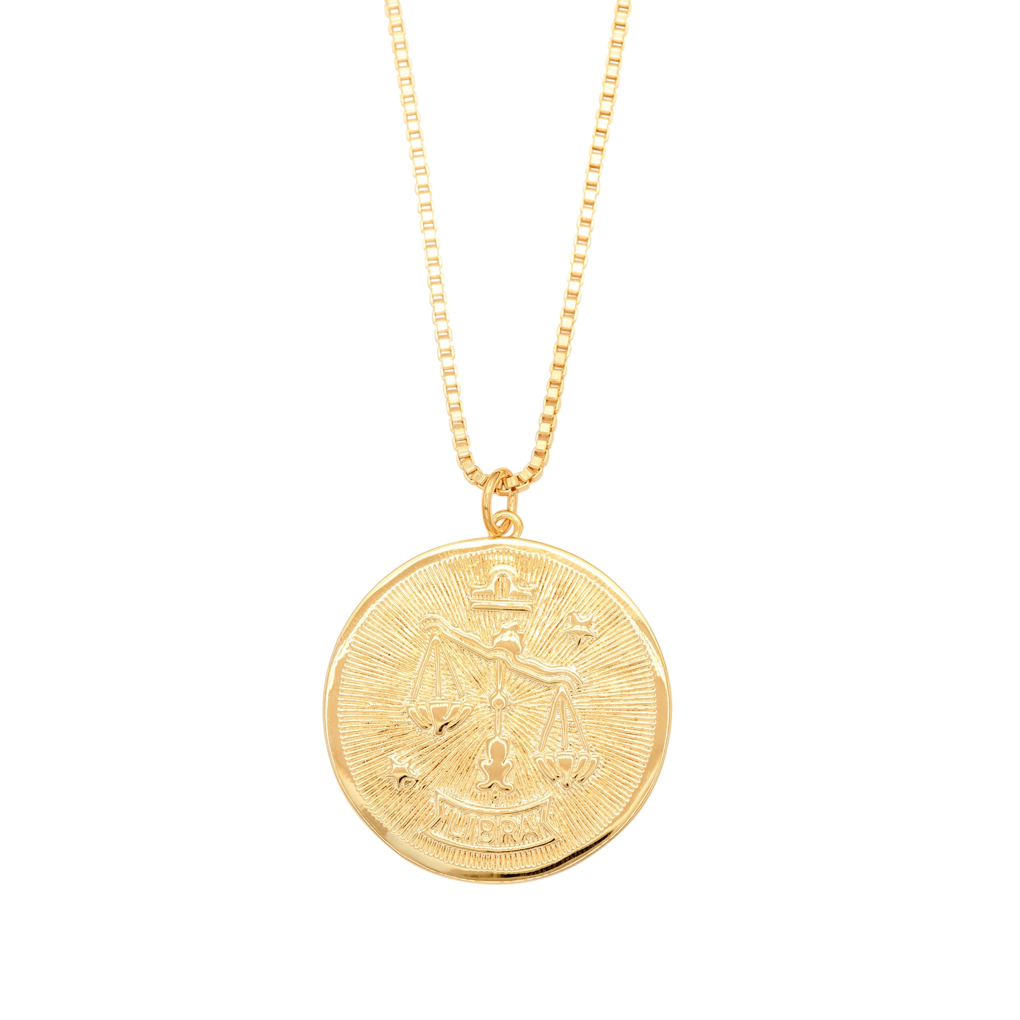 Zodiac Medallion Necklace-Libra by Erin Fader Jewelry