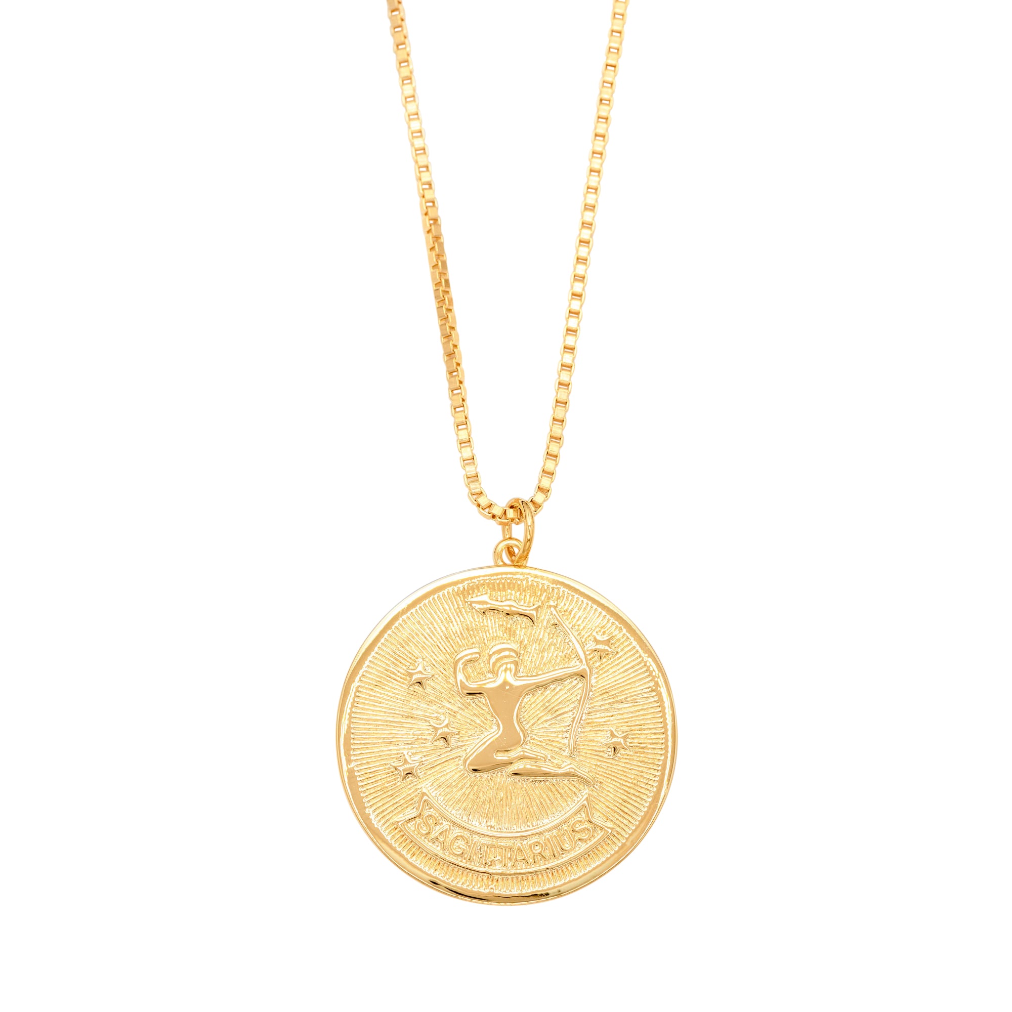 Zodiac Medallion Necklace-Sagittarius by Erin Fader Jewelry