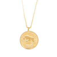 Zodiac Medallion Necklace-Taurus by Erin Fader Jewelry