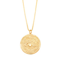Zodiac Medallion Necklace- Virgo by Erin Fader Jewelry