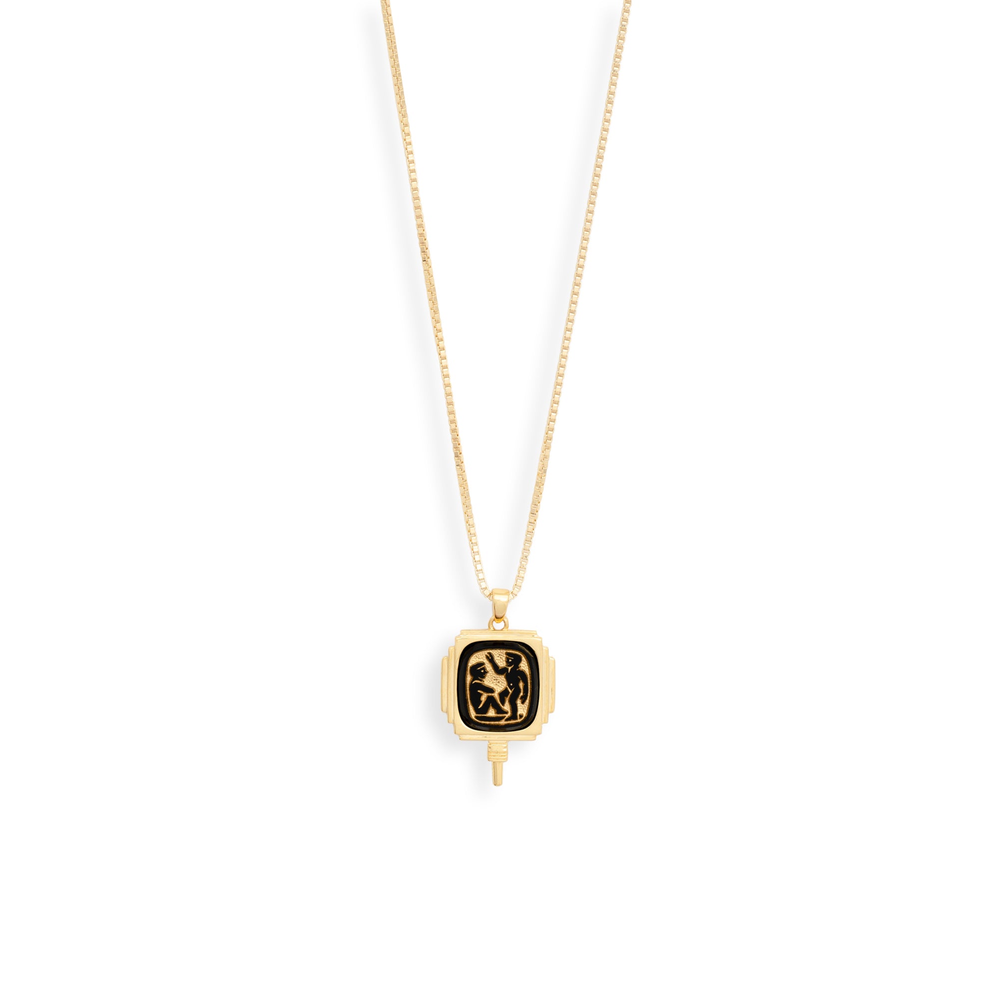 Art Deco Zodiac Pendant Necklace by Erin Fader Jewelry