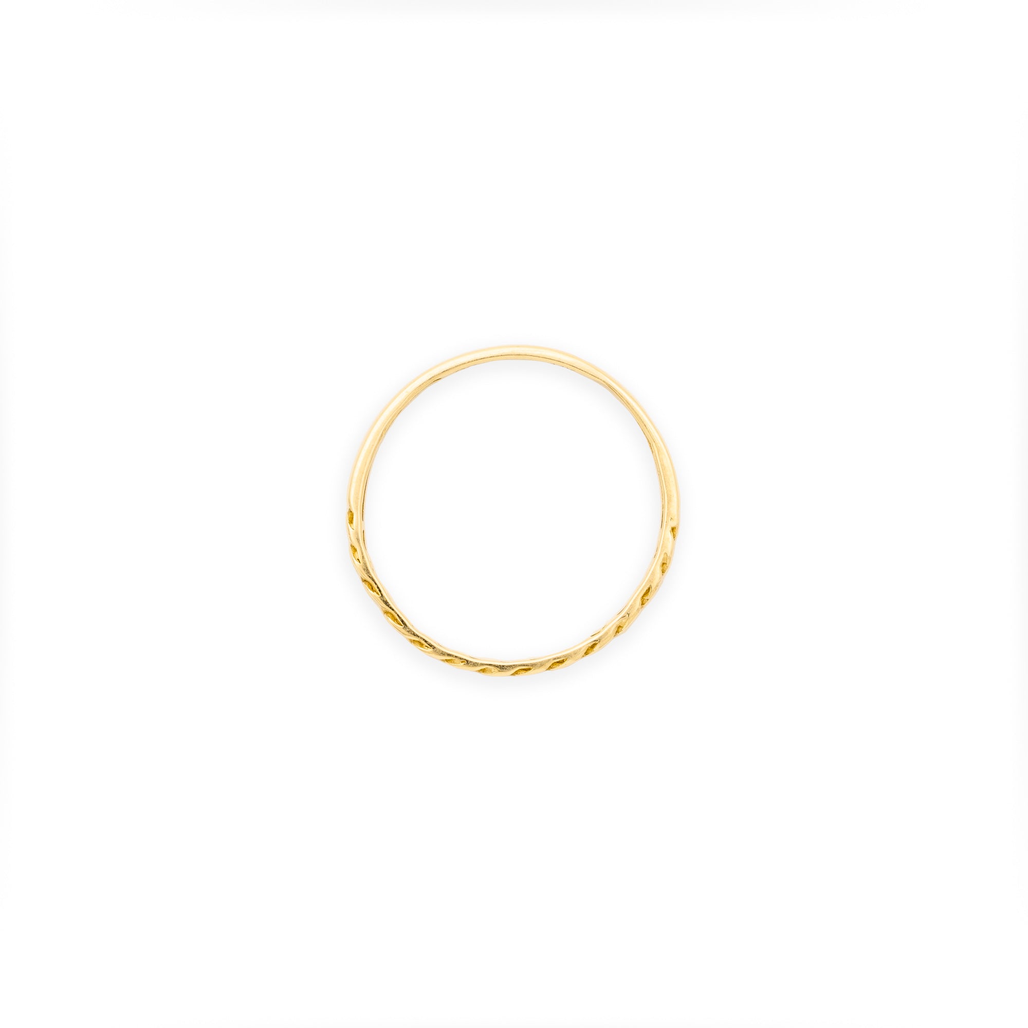 Daisy 14k Yellow Gold Link Band Ring
