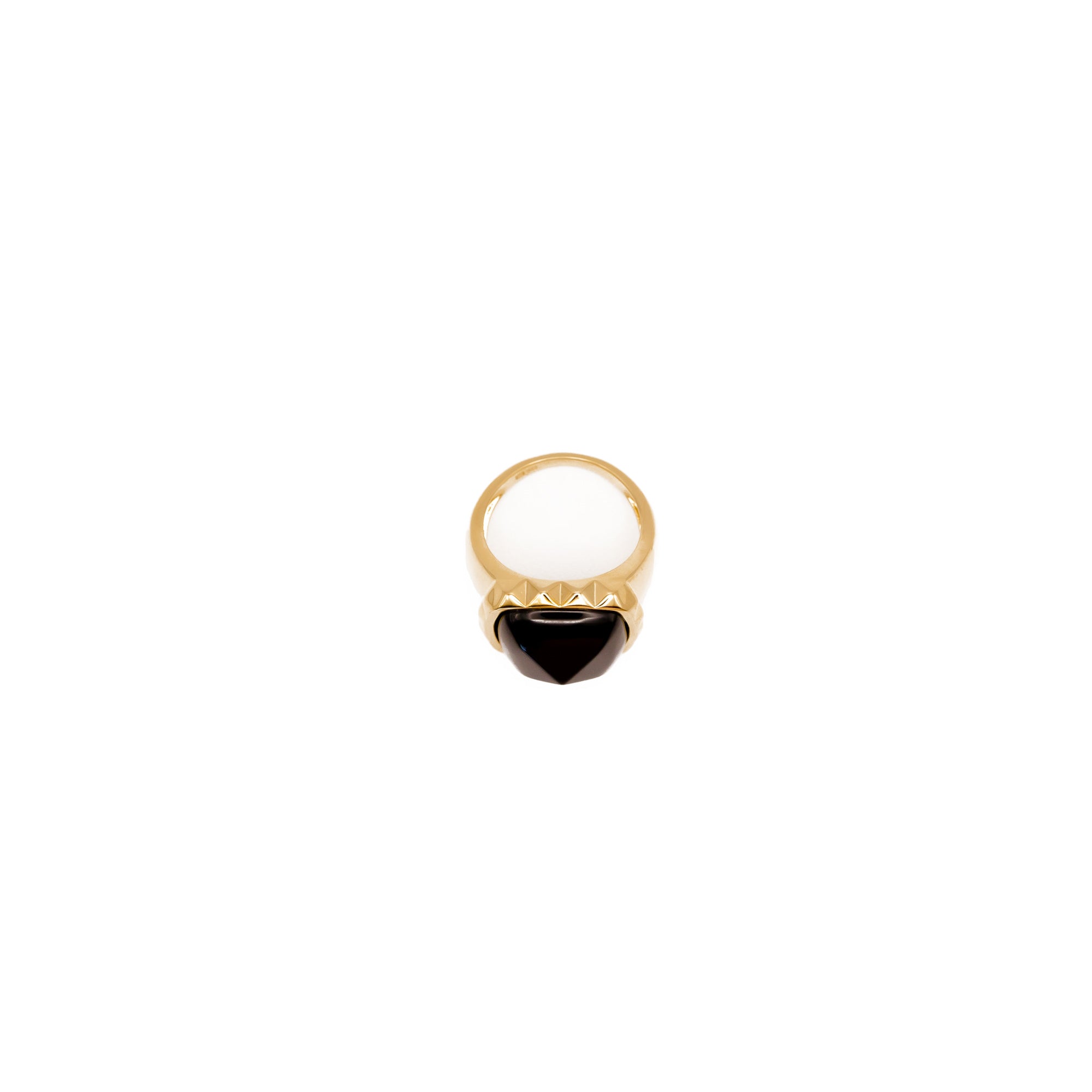 Onyx Pyramid Ring by Erin Fader Jewelry 