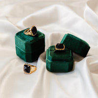 Onyx Pyramid Ring by Erin Fader Jewelry