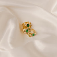 Art Deco Emerald Ring by Erin Fader Jewelry