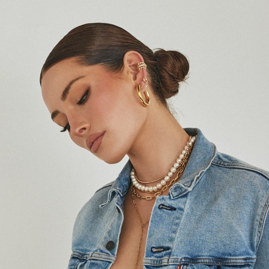 Essential Hoops - Gold Medium by Erin Fader Jewelry