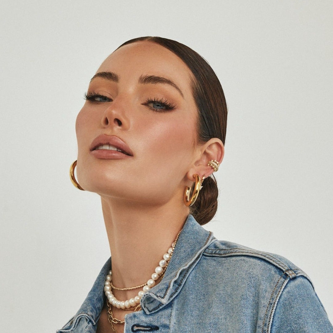 Essential Hoops - Gold Medium by Erin Fader Jewelry