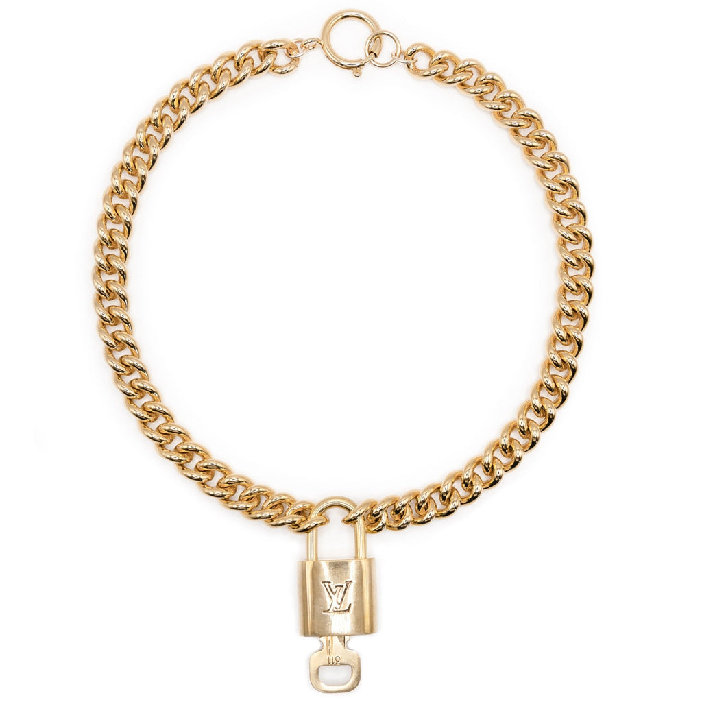 Louis Vuitton Vintage Lock Necklace
