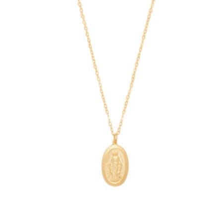 Oval Mary Medallion Necklace from Erin Fader Jewelry