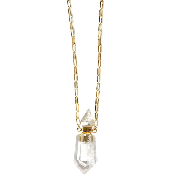 Phoenix Necklace in Crystal Quartz Erin Fader Jewelry