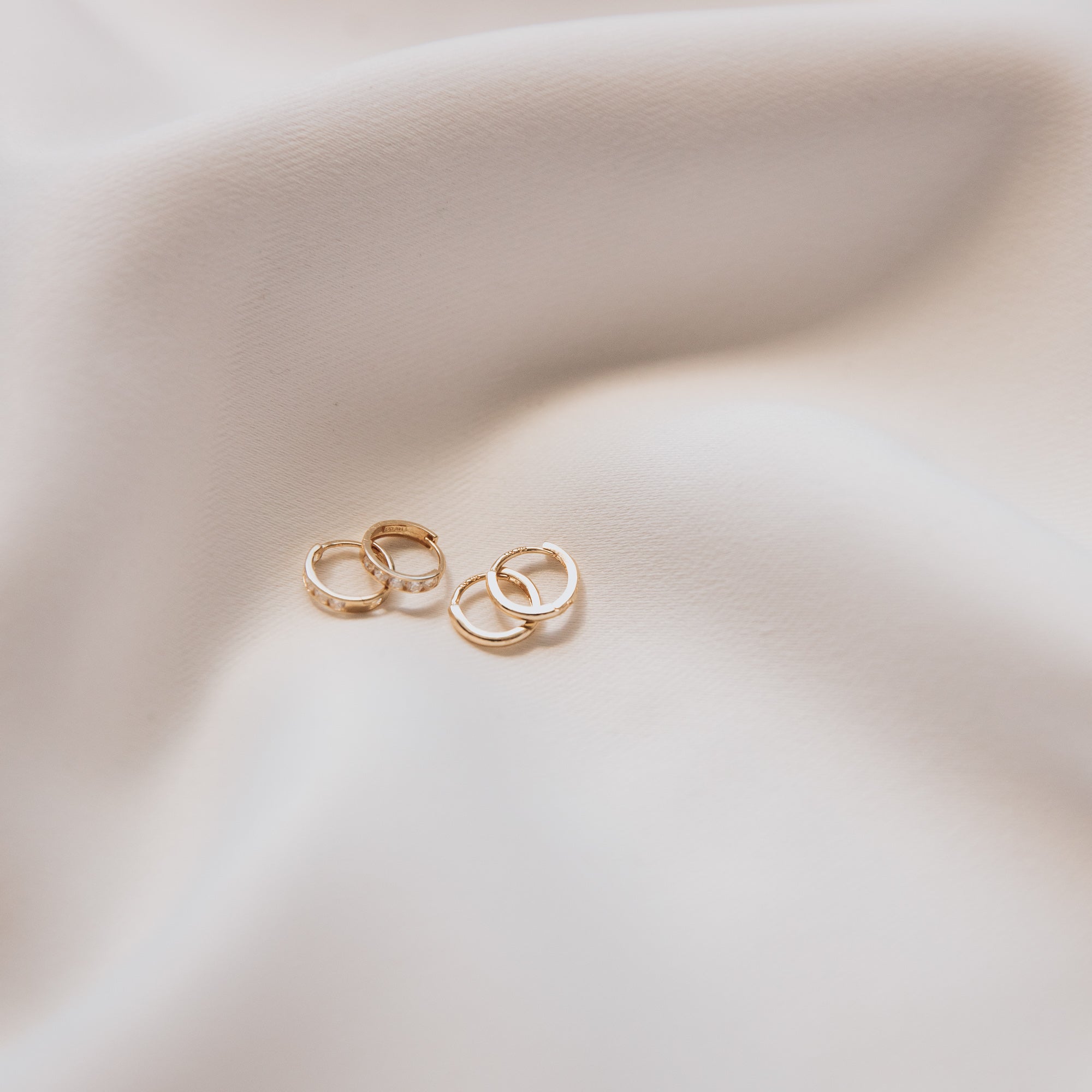 Place In My Heart 14k Baby Hoops from Erin Fader Jewelry
